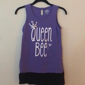 Justice queen bee tank top